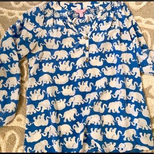 Lilly Pulitzer Elsa - Tusk in Sun Blue Elephant M